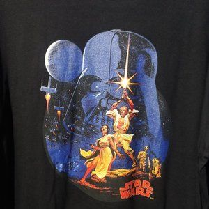 StarWars A New Hope Poster T-Shirt Black 2XL